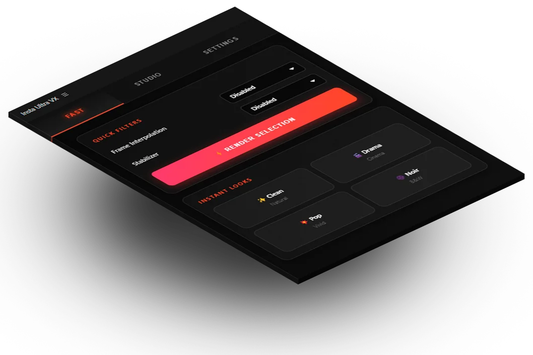 Fast UI Interface